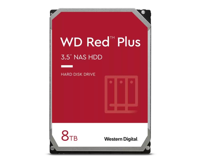 WD 8TB 3.5" SATA III 128MB WD80EFZZ Red Plus NAS