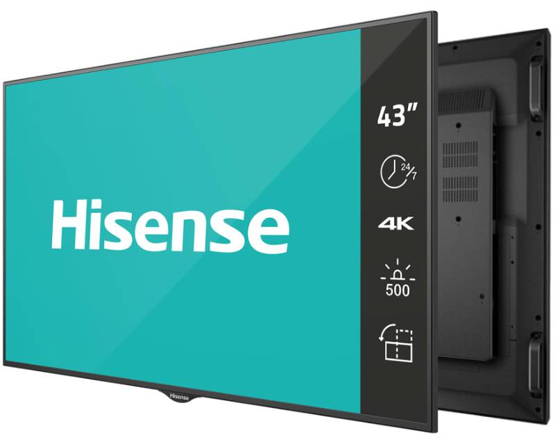 HISENSE 43" 43BM66AE 4K UHD Digital Signage Display - 24/7 Operation