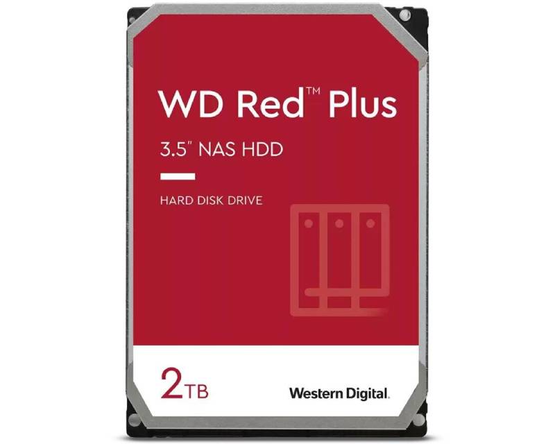 WD 2TB 3.5" SATA III 64MB WD20EFPX Red Plus hard disk hard disk