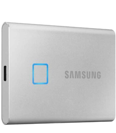 SAMSUNG Portable T7 Touch 1TB srebrni eksterni SSD MU-PC1T0S