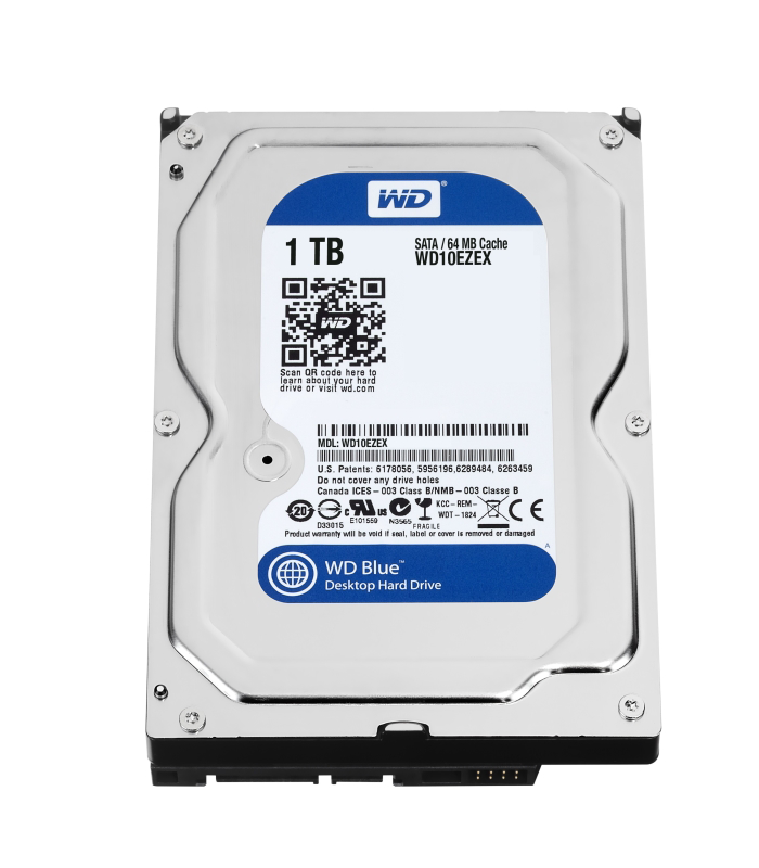 WD 1TB 3.5" SATA III 64MB 7.200rpm WD10EZEX Blue